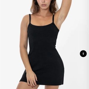 NEVER WORN heavy rib spaghetti mini dress